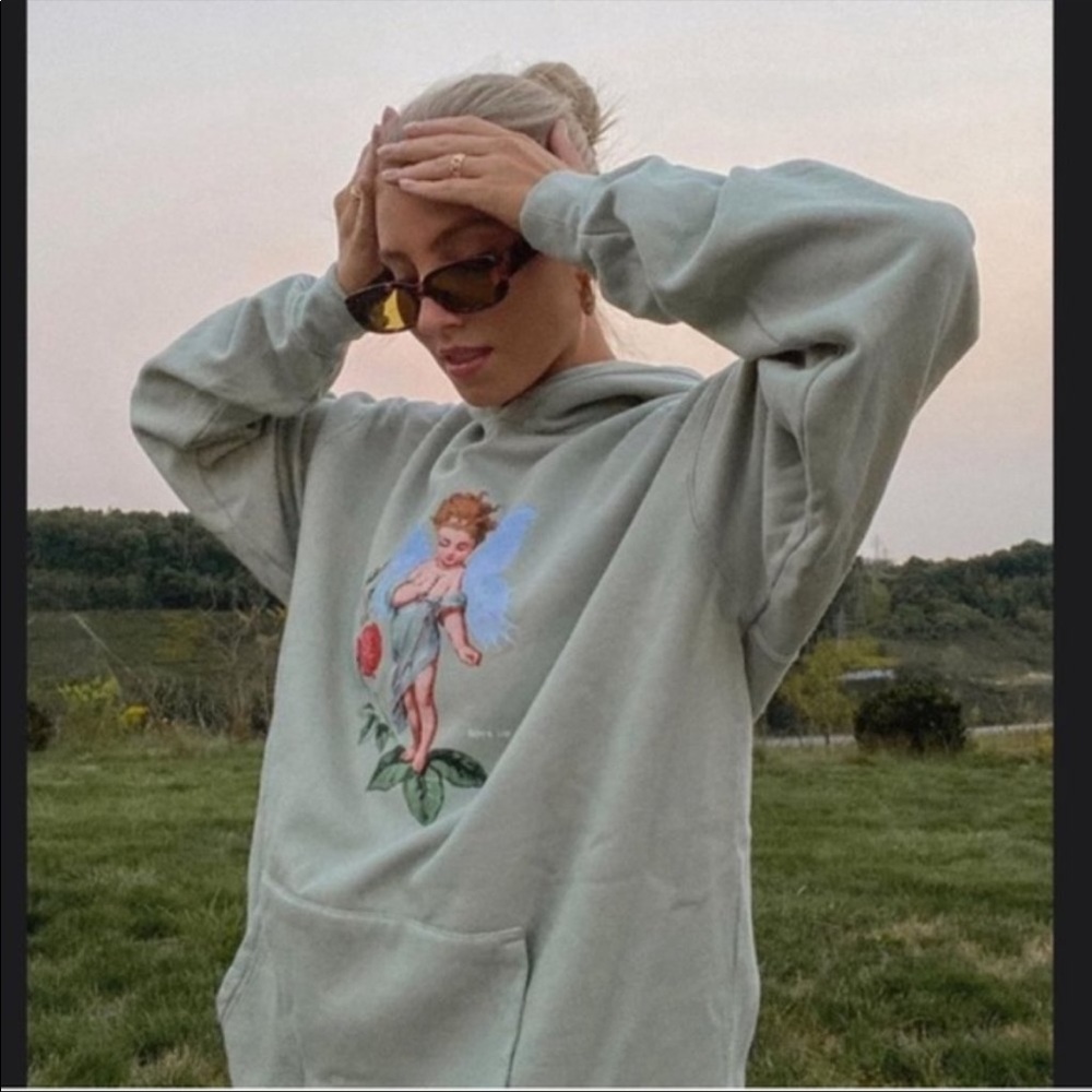 BOYS LIE "I CHOOSE ME" PASTEL ARMY HOODIE OSFA
